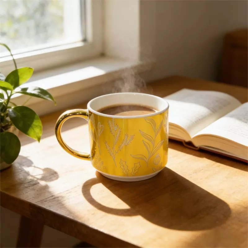 Mug Keramik Stiker Elektroplating
