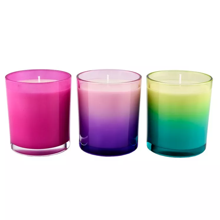 Tempat Lilin Kaca Warna Gradien
