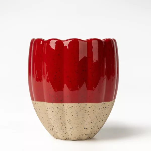 Wave Shape Handmade Ceramic Candle Holders Wave Shape Handmade Ceramic Candle Holders