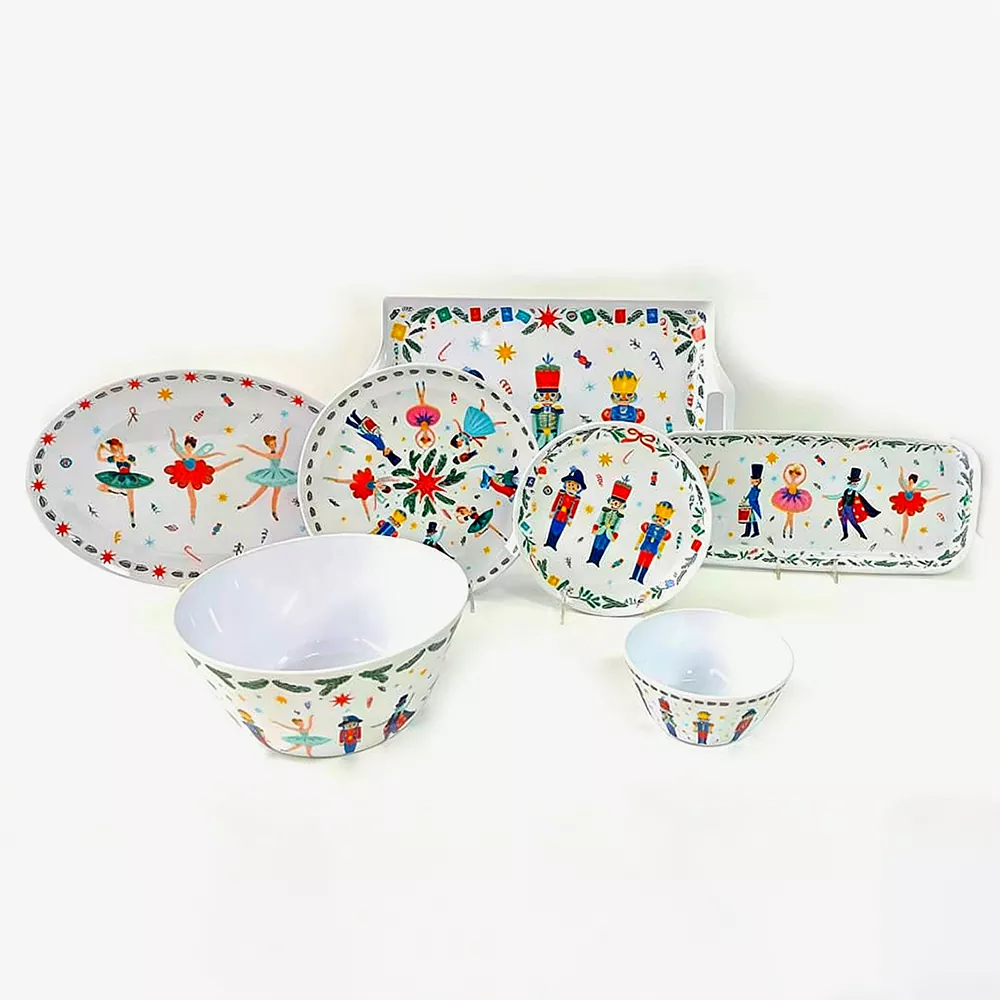 Set Peralatan Makan Porselen Balet Nutcracker