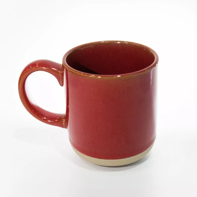 Mug Merah Perjalanan Keramik Modern Sederhana